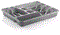 Multi Compartment Cutlery Tray Kitchen Storage Organizer Drawer Style HB041202 24 Pcs/Ctn