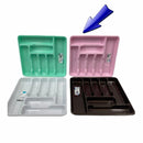Multi Compartment Cutlery Tray Kitchen Storage Organizer Drawer Style HB041202 24 Pcs/Ctn