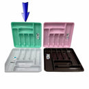 Multi Compartment Cutlery Tray Kitchen Storage Organizer Drawer Style HB041202 24 Pcs/Ctn