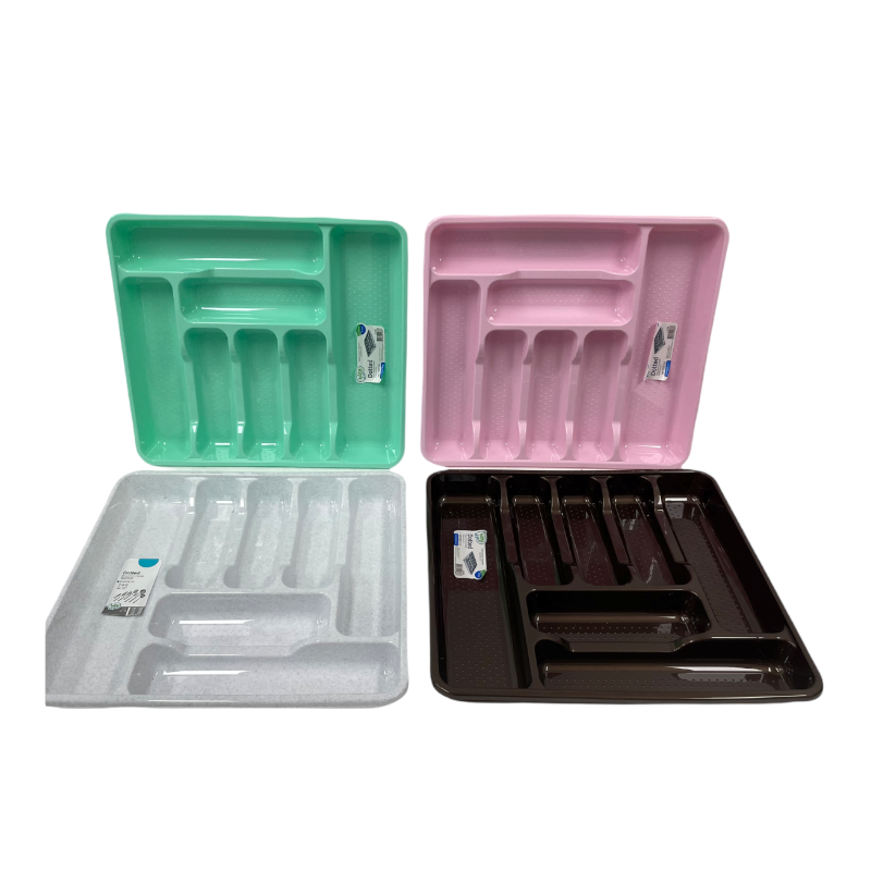Multi Compartment Cutlery Tray Kitchen Storage Organizer Drawer Style HB041202 24 Pcs/Ctn