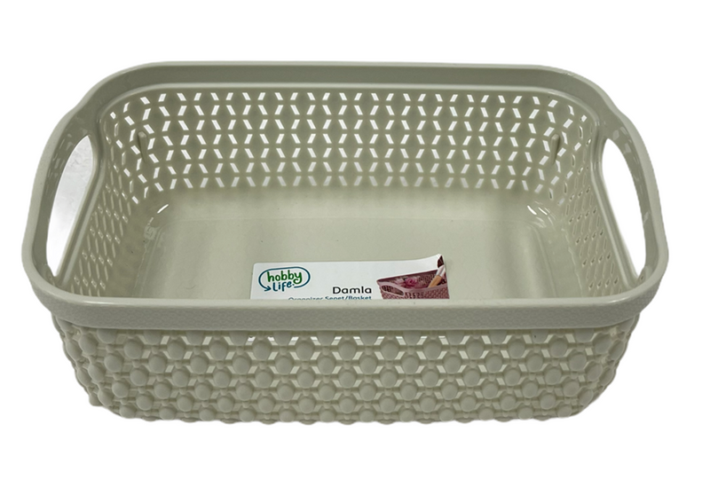 Floria Lace Multipurpose Modern Design Drop Basket HB041245 36 Pcs/Ctn
