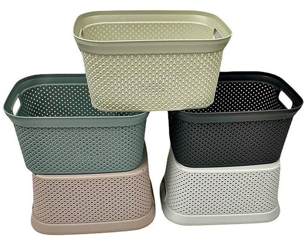 Diamond Multipurpose Plastic Storage Utility Basket 5 Litre HB081056 24 Pcs/Ctn