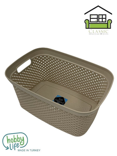 Diamond Multipurpose Plastic Storage Utility Basket 10 Litre 34.9*23.8*16.8 cm