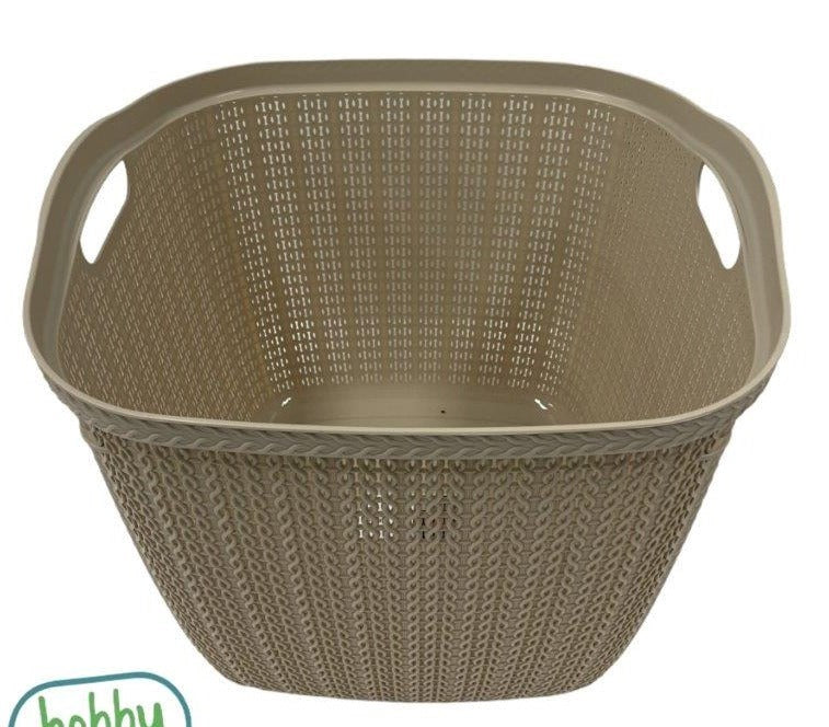Knit Multipurpose Plastic Laundry Storage Utility Basket 42 Litre HB081069 12 Pcs/Ctn