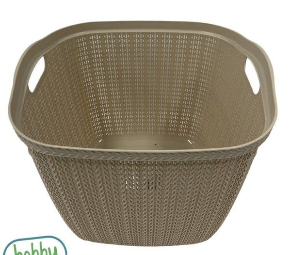 Knit Multipurpose Plastic Laundry Storage Utility Basket 42 Litre HB081069 12 Pcs/Ctn