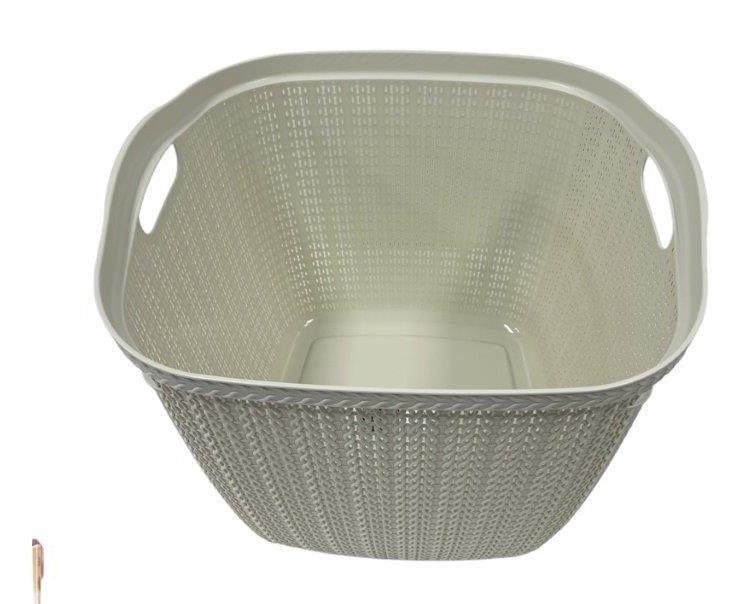 Knit Multipurpose Plastic Laundry Storage Utility Basket 42 Litre HB081069 12 Pcs/Ctn