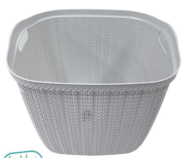 Knit Multipurpose Plastic Laundry Storage Utility Basket 42 Litre HB081069 12 Pcs/Ctn
