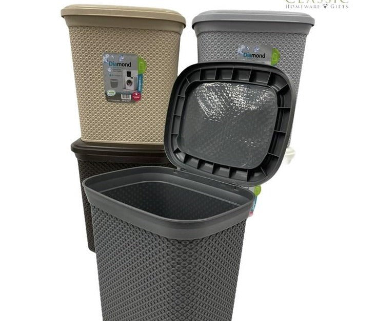 Diamond Multipurpose Plastic Laundry Hamper Detergent Basket 6 Litre HB081083 24 Pcs/Ctn