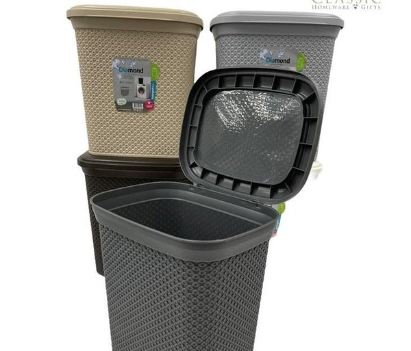 Diamond Multipurpose Plastic Laundry Hamper Detergent Basket 6 Litre HB081083 24 Pcs/Ctn