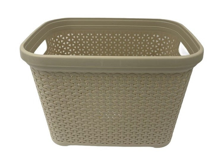 Rattan Rectangle Multipurpose Laundry Essential Basket 30 litre 44*33*30 cm