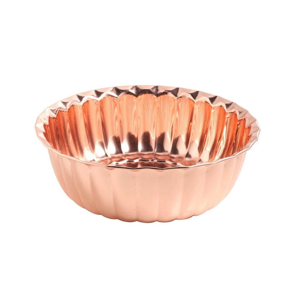 Stainless Steel Decor Serving Bowl Rose Gold 24 cm