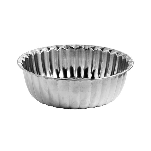 Stainless Steel Decor Serving Bowl Silver 26 cm