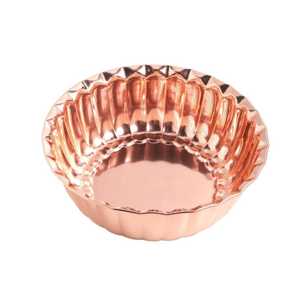 Stainless Steel Decor Serving Bowl Rose Gold 28 cm