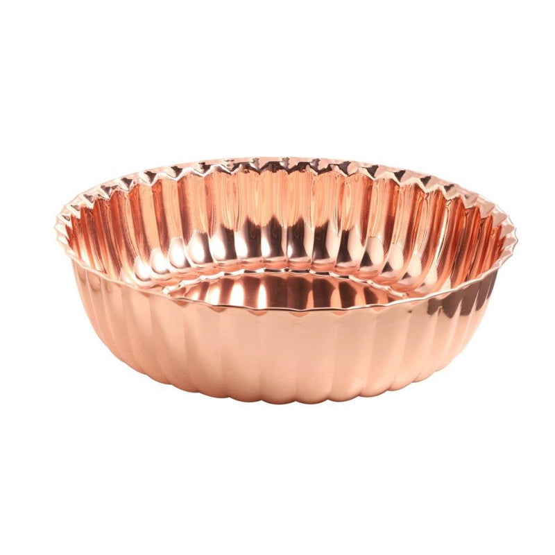 Stainless Steel Decor Serving Bowl Rose Gold 35 cm 525g