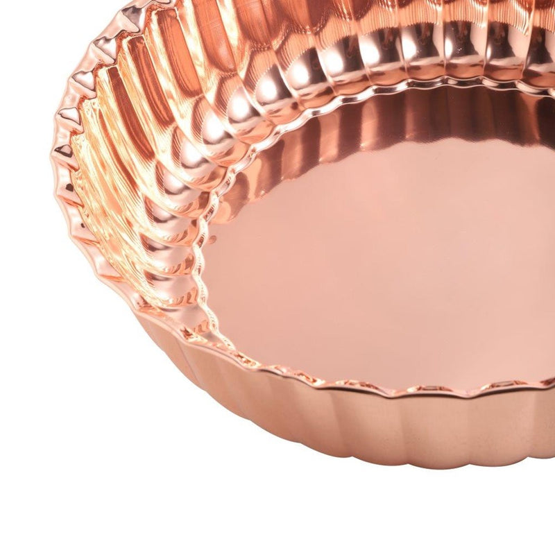 Stainless Steel Decor Serving Bowl Rose Gold 35 cm 525g