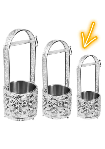 Metal Golden Charcoal Holder Basket Set 3pcs 45505 12 Pcs/Ctn