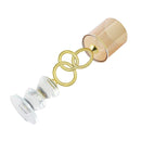 Home Decor Gold Crystal Glass Candlestick Holder 21 cm