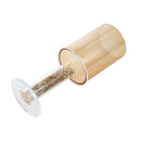 Home Decor Gold Crystal Glass Candlestick Holder 19 cm
