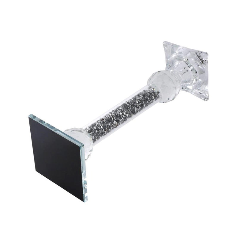 Home Decor Crystal Glass Candlestick Holder 20 cm