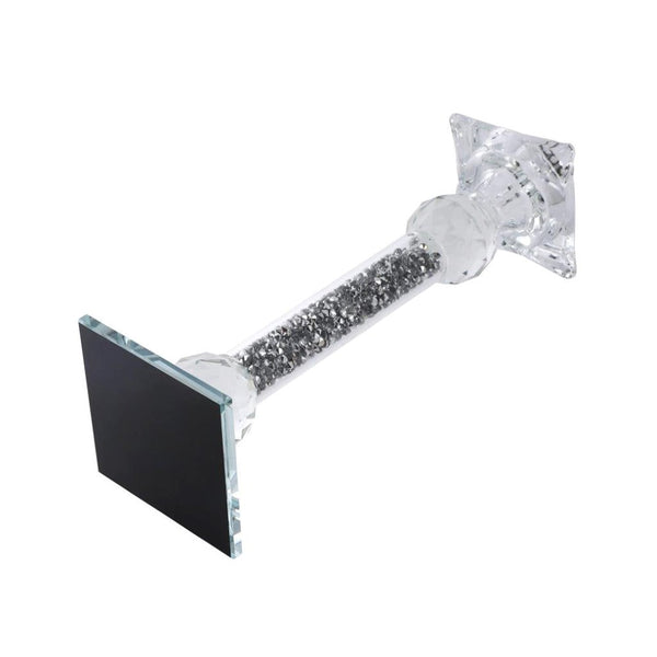 Home Decor Crystal Glass Candlestick Holder 20 cm