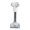Home Decor Crystal Glass Candlestick Holder 22.5 cm