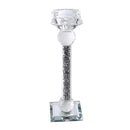 Home Decor Crystal Glass Candlestick Holder 25 cm