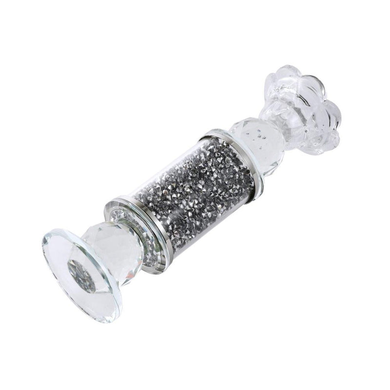 Home Decor Crystal Glass Candlestick Holder 20 cm