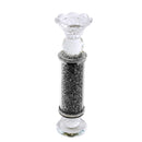 Home Decor Crystal Glass Candlestick Holder 24 cm
