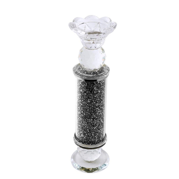 Home Decor Crystal Glass Candlestick Holder 24 cm