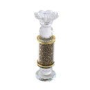 Home Decor Gold Crystal Glass Candlestick Holder 24 cm