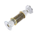 Home Decor Gold Crystal Glass Candlestick Holder 24 cm