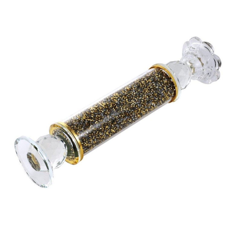 Home Decor Gold Crystal Glass Candlestick Holder 28 cm