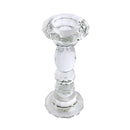 Home Decor Crystal Glass Candlestick Holder 20 cm
