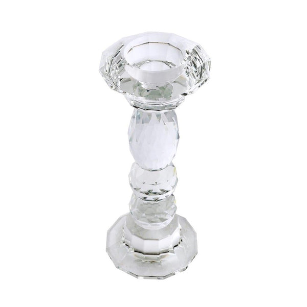 Home Decor Crystal Glass Candlestick Holder 20 cm