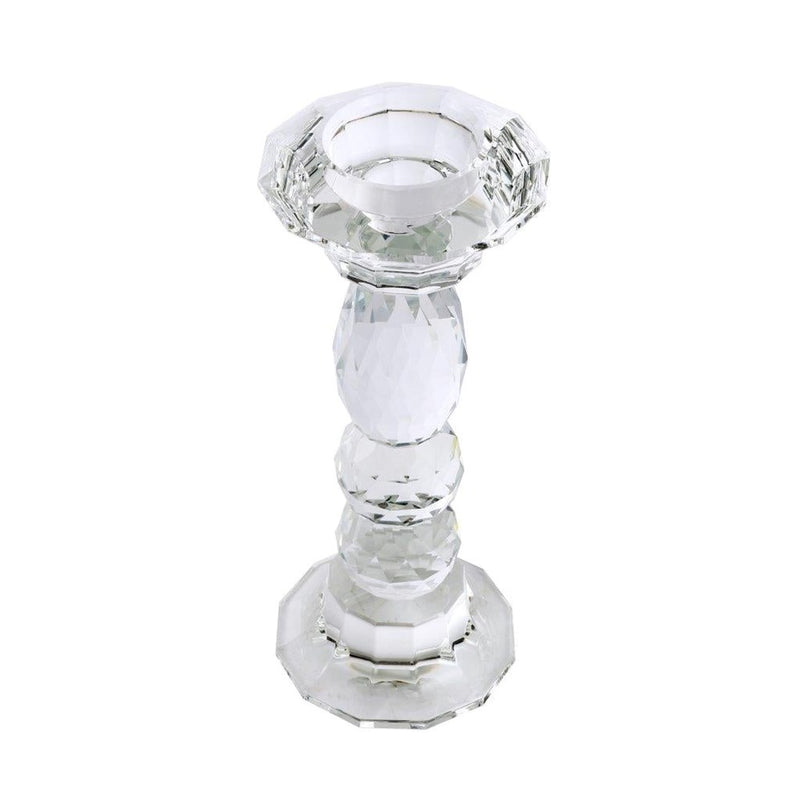 Home Decor Crystal Glass Candlestick Holder 20 cm