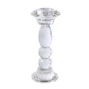 Home Decor Crystal Glass Candlestick Holder 20 cm