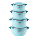 Plastic Vacuum Insulated Hot Pot Food Warmer Set of 4 1L+2L+4L+6L