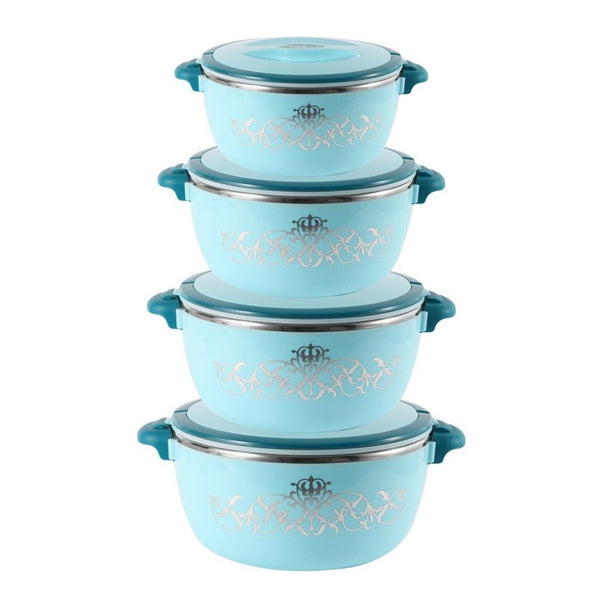 Plastic Vacuum Insulated Hot Pot Food Warmer Set of 4 1L+2L+4L+6L