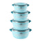 Plastic Vacuum Insulated Hot Pot Food Warmer Set of 4 1L+2L+4L+6L
