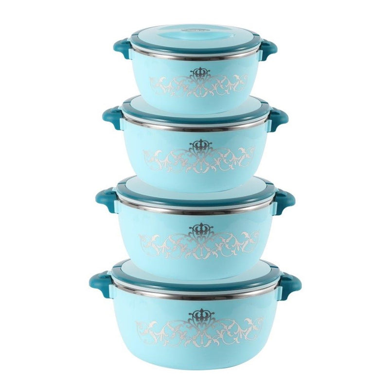 Plastic Vacuum Insulated Hot Pot Food Warmer Set of 4 1L+2L+4L+6L