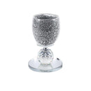 Home Decor Crystal Glass Candlestick Holder 12 cm
