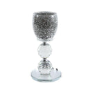 Home Decor Crystal Glass Candlestick Holder 16 cm