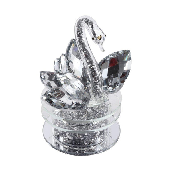 Home Decor Crystal Swan H - 14 cm ; W - 9 cm