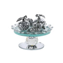 Home Decor Crystal Fruit and Stand H - 13 cm ; W - 17 cm