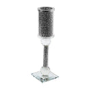 Home Decor Crystal Glass Candlestick Holder 27 cm