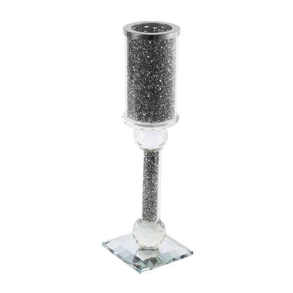 Home Decor Crystal Glass Candlestick Holder 27 cm