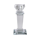 Home Decor Crystal Glass Candlestick Holder 24*8 cm