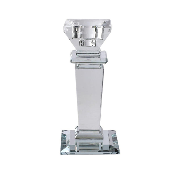 Home Decor Crystal Glass Candlestick Holder 24*8 cm