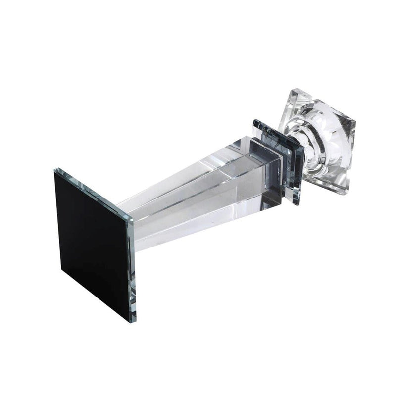 Home Decor Crystal Glass Candlestick Holder 25.5*8 cm
