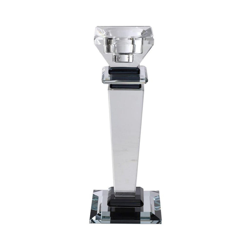 Home Decor Crystal Glass Candlestick Holder 25.5*8 cm